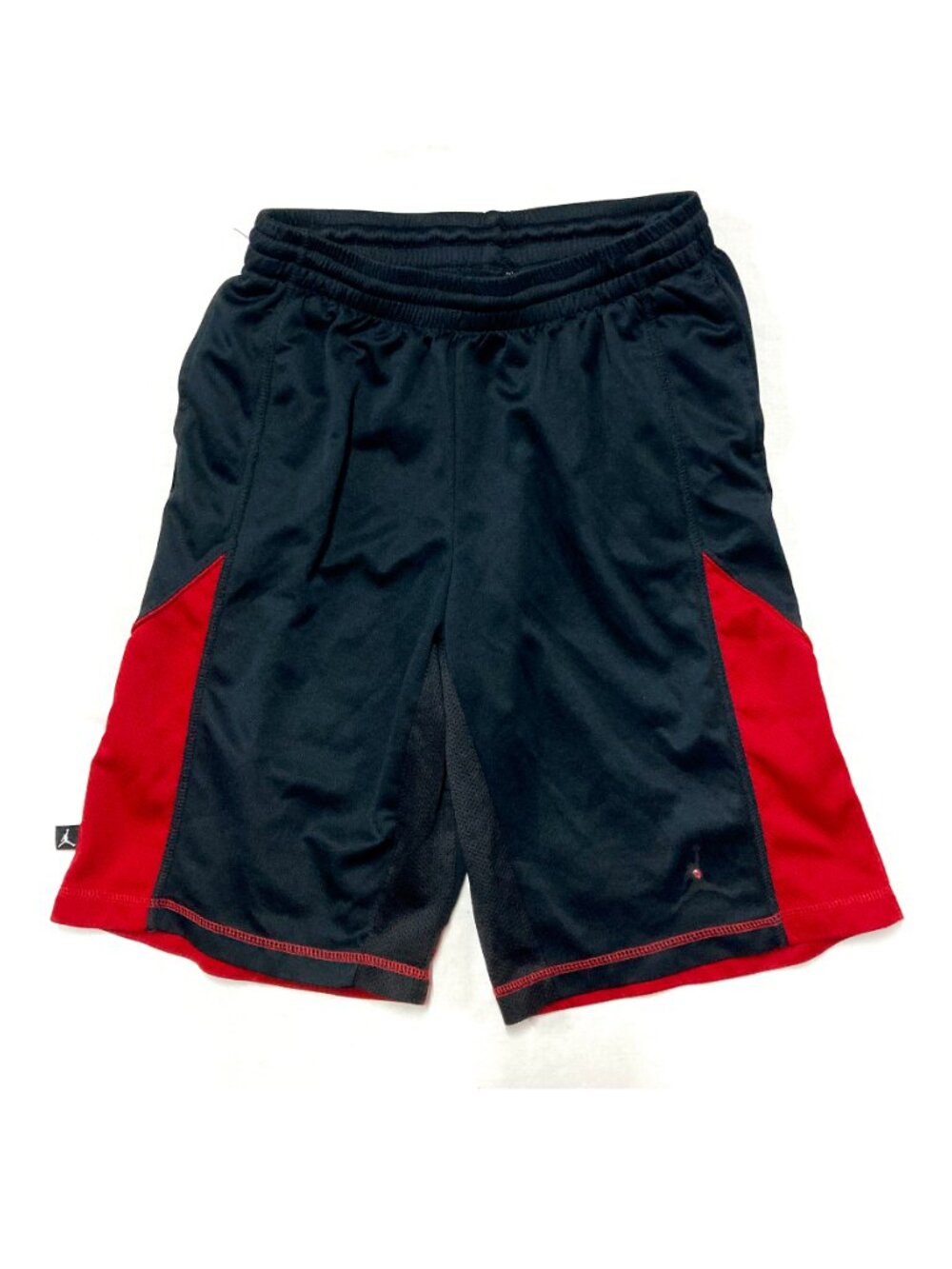 Nike Shorts Air Jordan Boys Size Large L Dri Fit Black Red